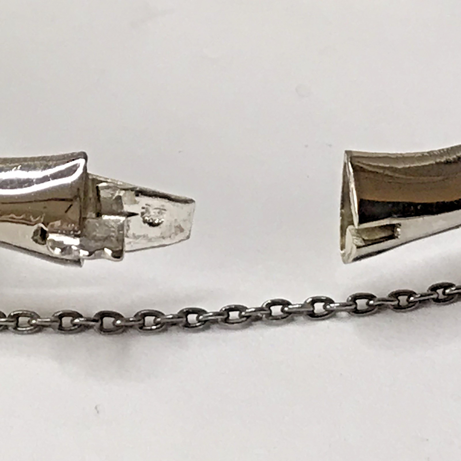 VINTAGE STERLING SILVER BAMBOO Bracelet HINGED 10.06grams