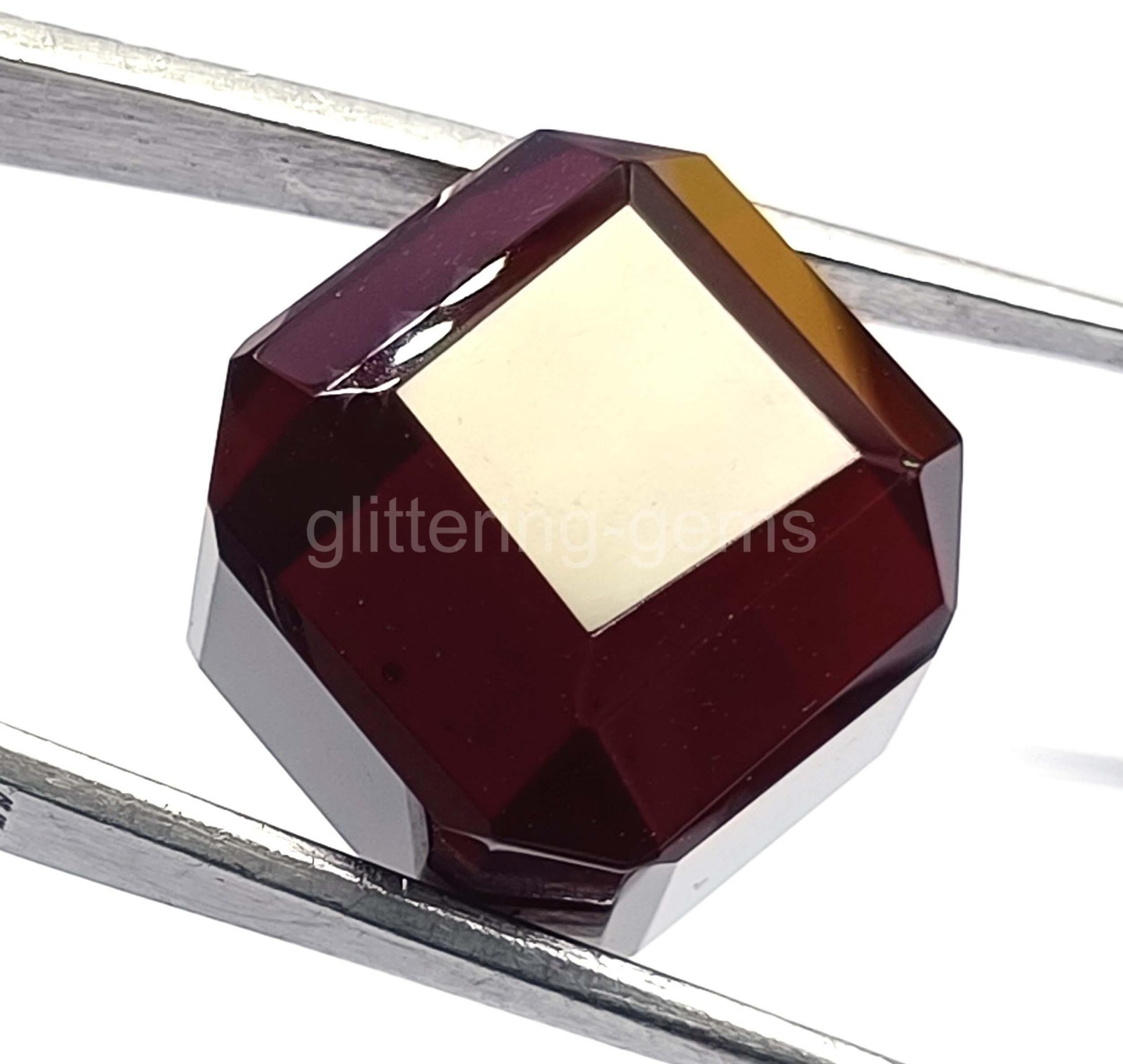 59.55 Ct Cube Cut Natural Blood Red Ruby IGL Certified Loose Gemstone 5JOR