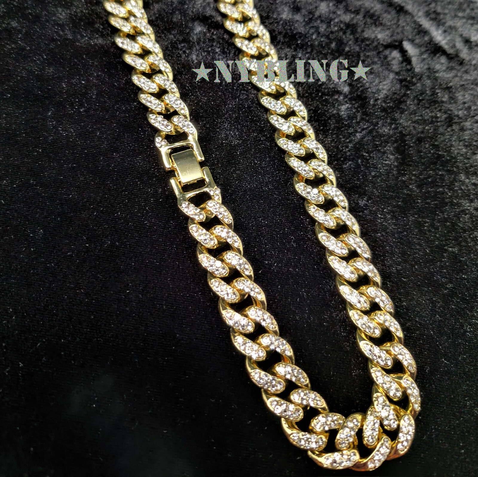 Iced 12MM Cuban Link Chain Necklace + XL Last Supper Pendant Plated CZ Jewelry
