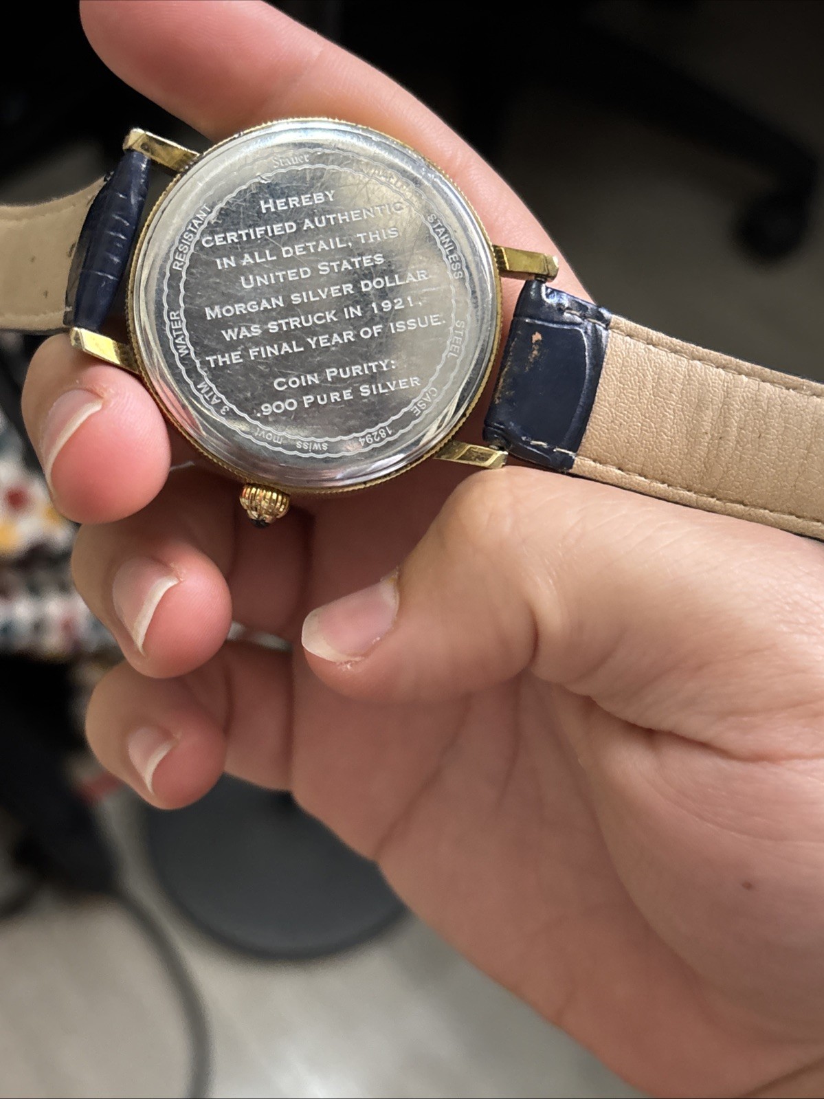 Stauer Morgan Silver Dollar Men’s Watch Rare For Collectors