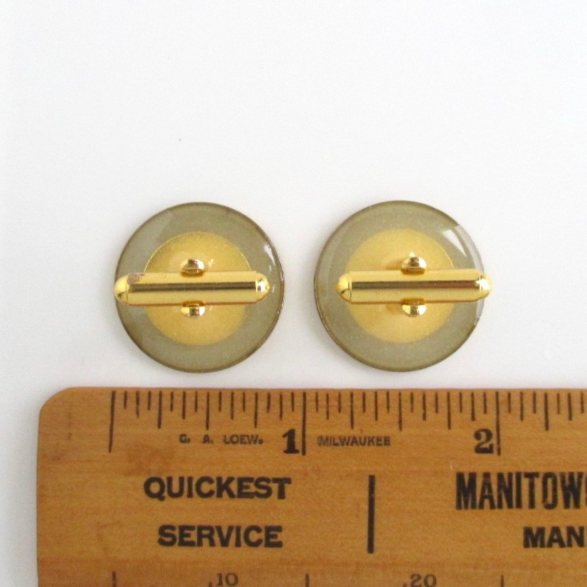 SOUTH KOREAN Coin Cuff Links – Repurposed Republic of Korea Gold Tone Coins