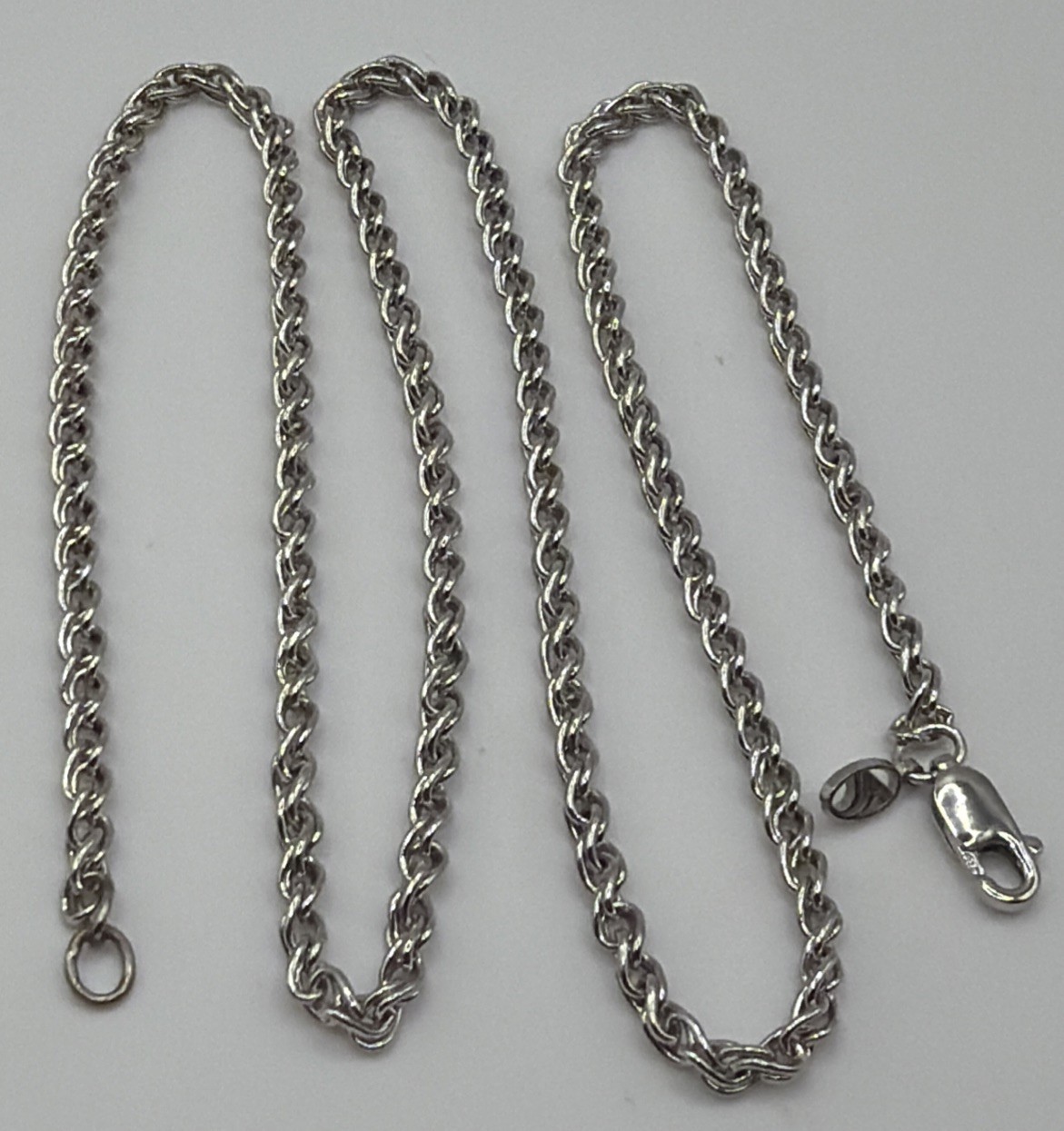 John Atencio Sterling Silver Spiga Wheat Chain 18” Long 3mm