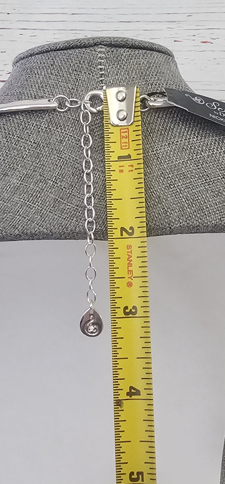 Scroll By Dillard’s NWT Silver tone Nickel Free Adjustable Collar Necklace