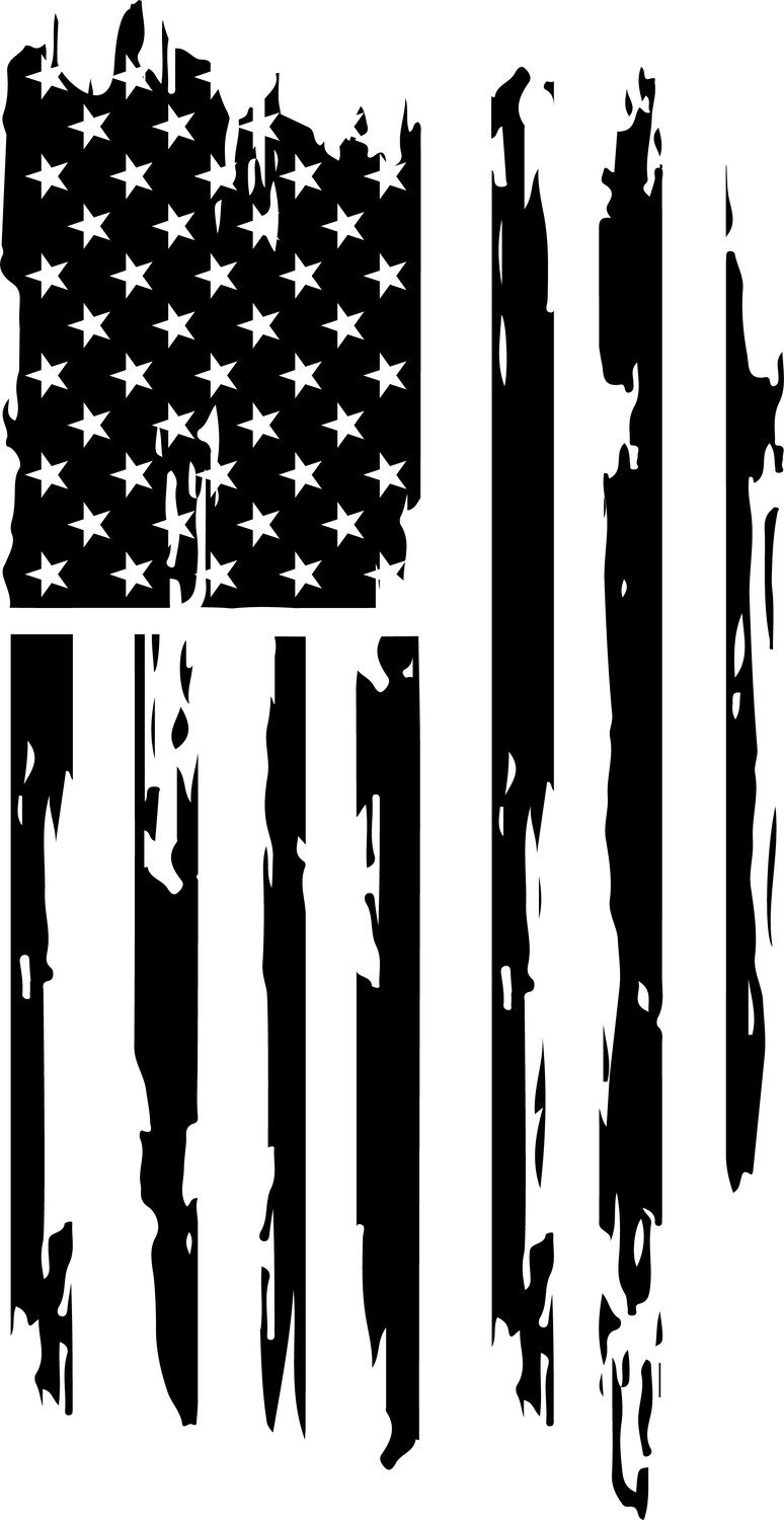 Distressed American Flag – Custom Engraved Military-Style Dog Tag