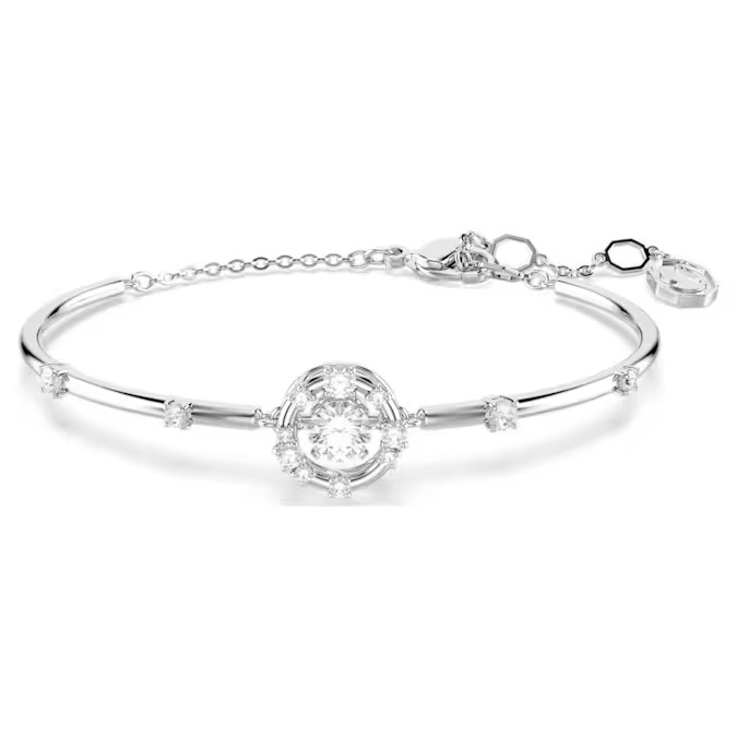 Swarovski Constella bracelet Mixed cut, white, rhodium plated