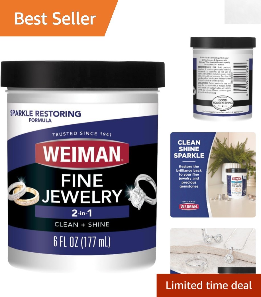 Comprehensive 6 Oz Fine Jewelry Cleaner – Revitalizes & Shines Precious Pieces