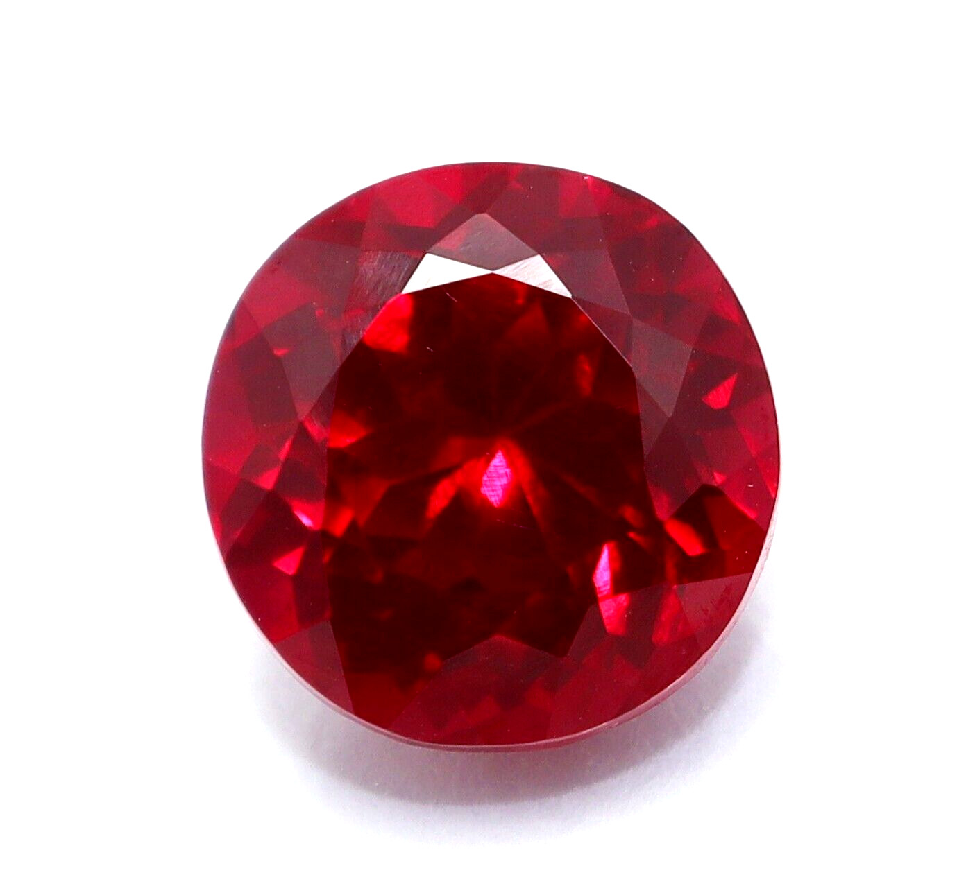 Natural Ruby Burmese Round Cut 7.80 Ct Red Certified Loose Gemstone