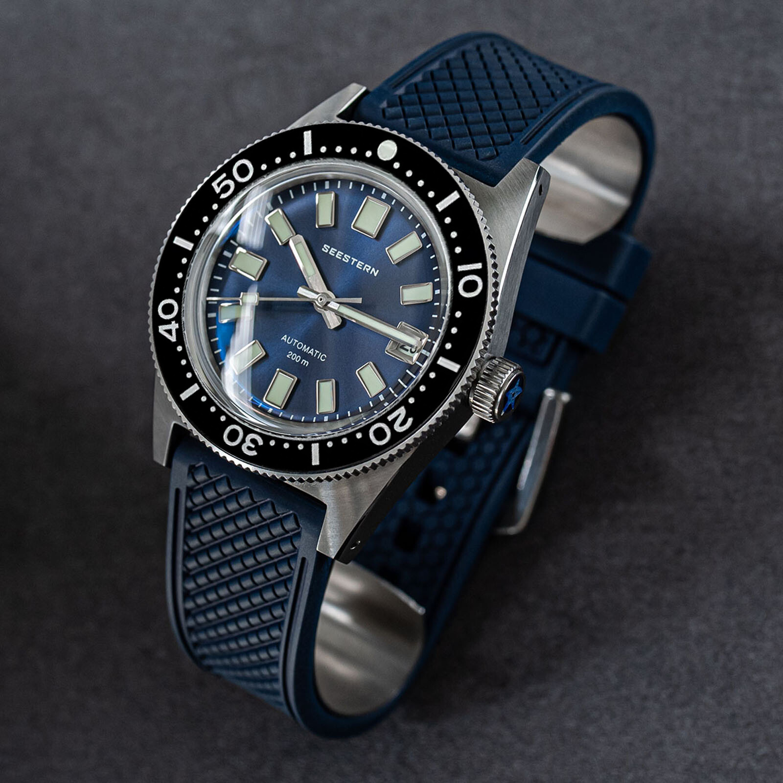 Seestern V3 62MAS 20ATM Genuine Ceramic Bezel 200m DIVER’S Watch SE2021-D62S-BB