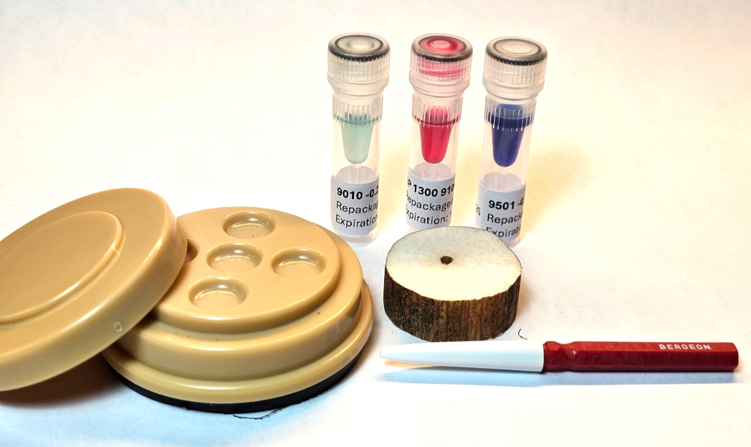 Watch Oil Starter Kit: Bergeon Oiler, Oil Dish, Repackaged Swiss Oils 0.2ml