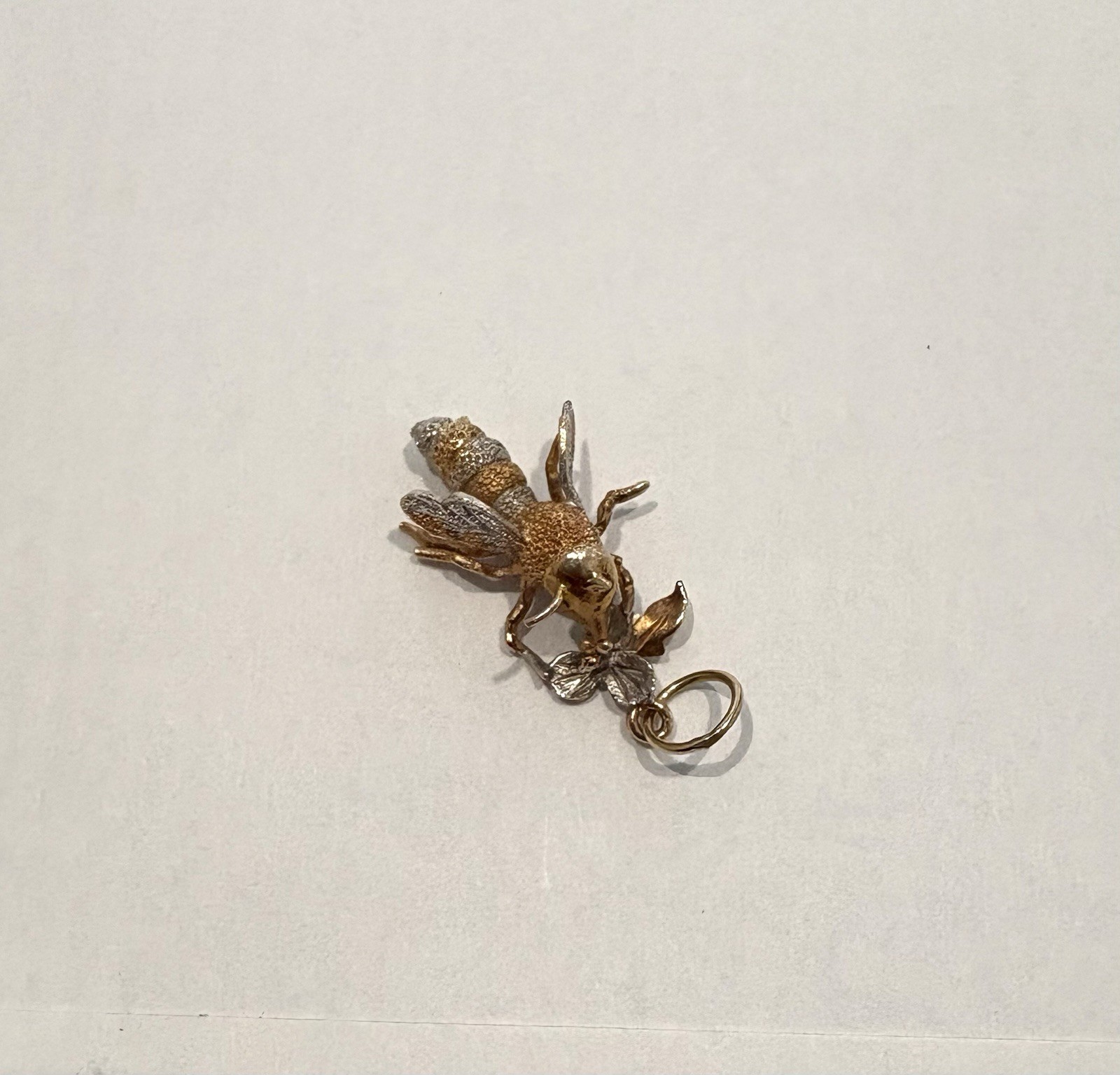 Insect Charm Pendant Metal Gold & Silver Tone No Stone Unisex Adults