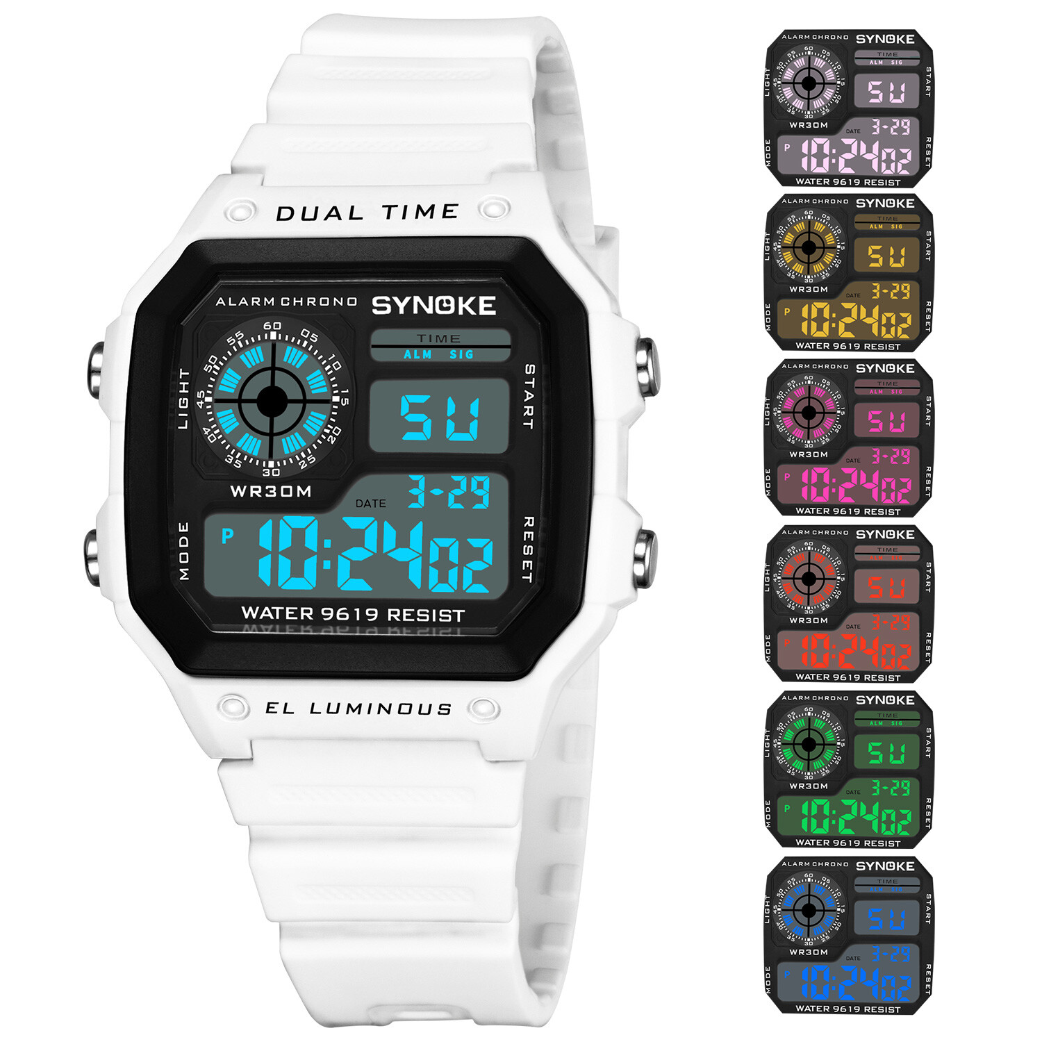 Men’s Military Sports Watch LED Screen Large Digital Face Waterproof Wristwatch