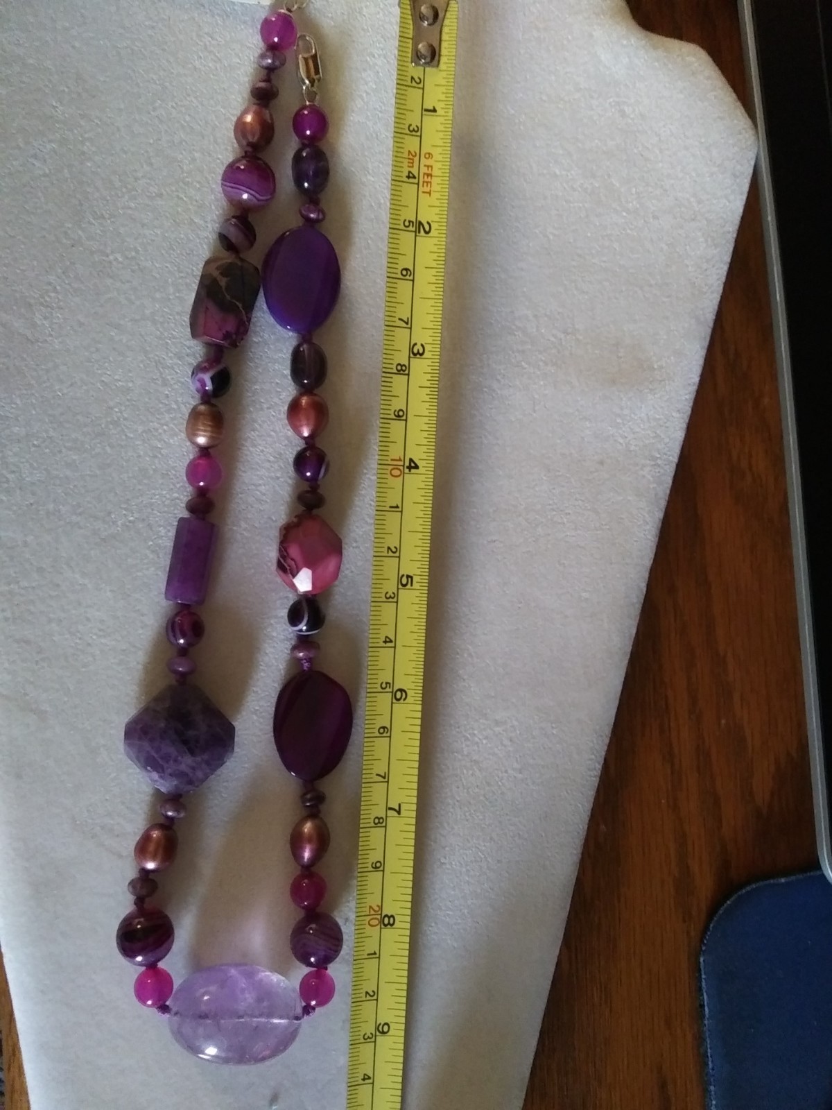 Multi Gemstone Statement Necklace in 925 Sterling Silver