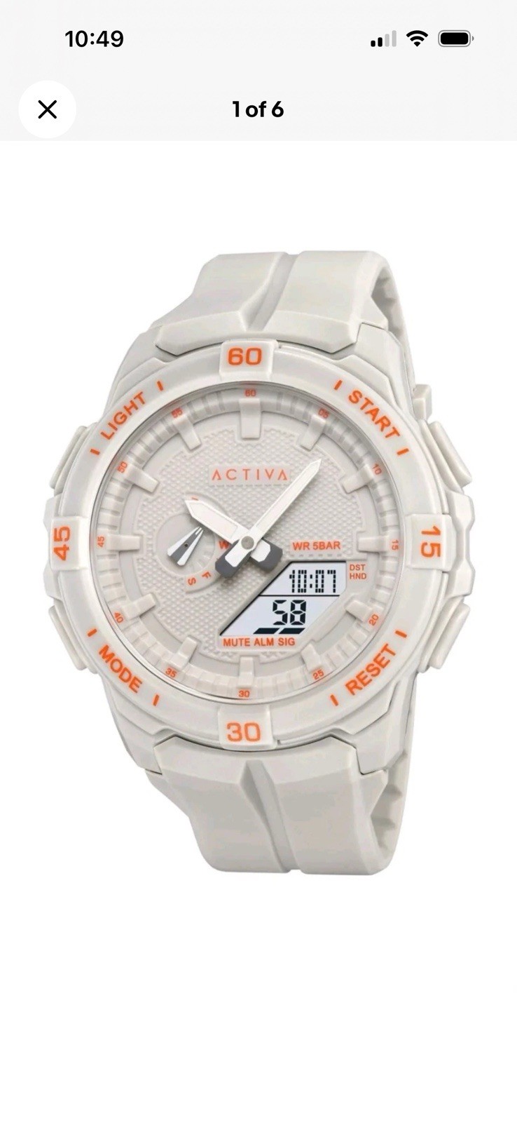 Activa Spry X Invicta Digital Essentials Men 53mm ABS Grey SK160 ACW2583-002