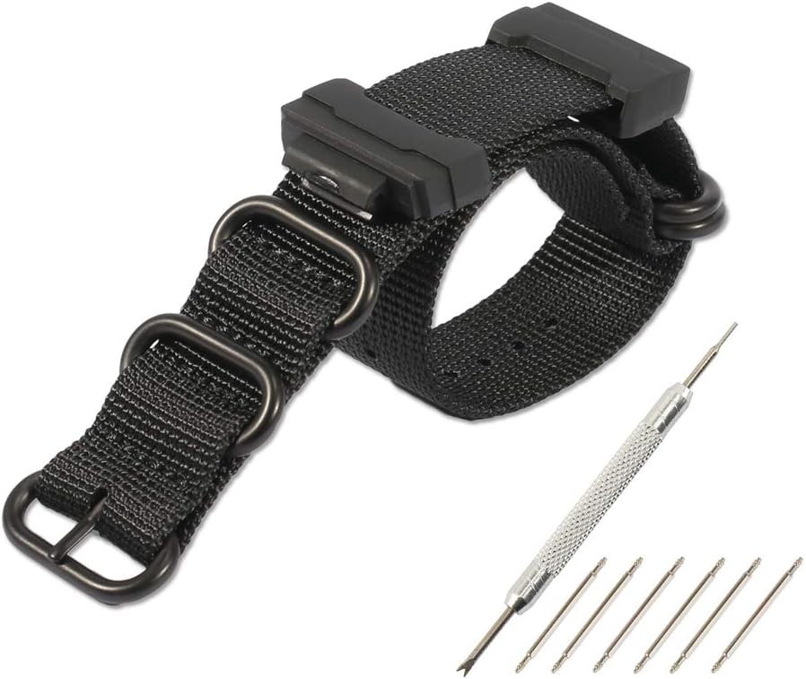 16mm Adapters and HD Conversion RAF Nylon Watch Strap Kit Replacement for GSh…