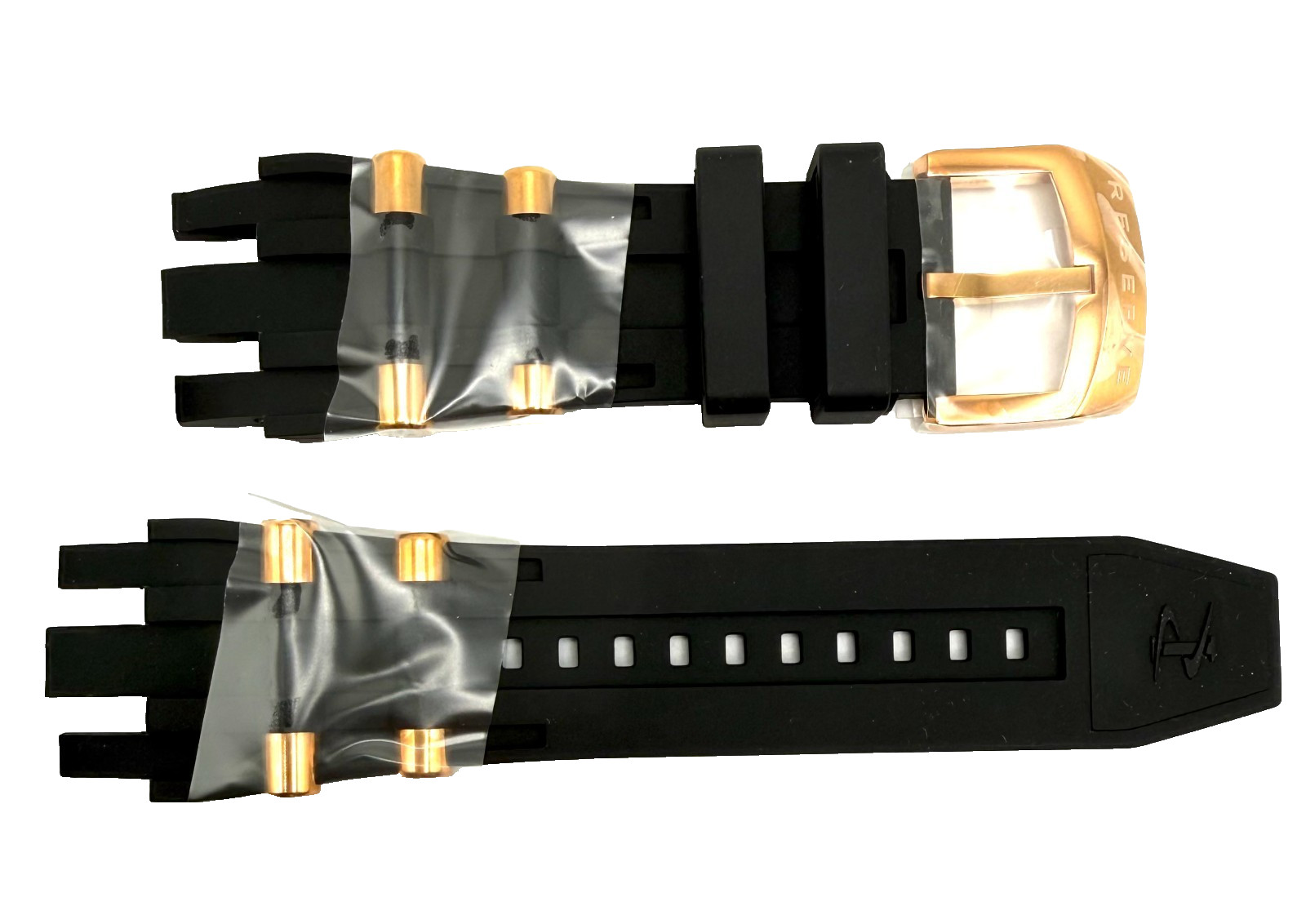 Authentic Invicta Subaqua 20124 Black Silicone/Rose Gold 31mm Watch Band
