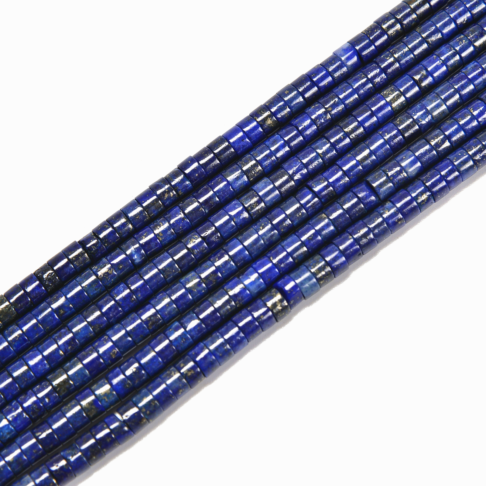 Lapis Lazuli Heishi Disc Beads Size 2x4mm 15.5” Strand