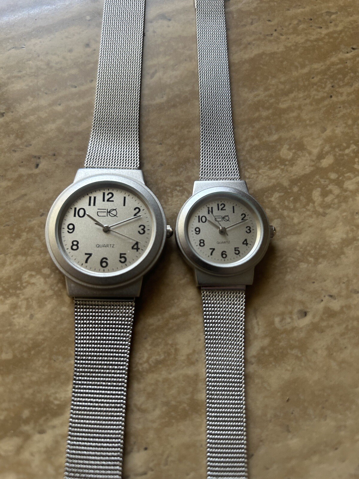 Buyer gets 2 (1 Ladies & 1 Men’s) EKO Soft Mesh Band quartz watches- USA vendor