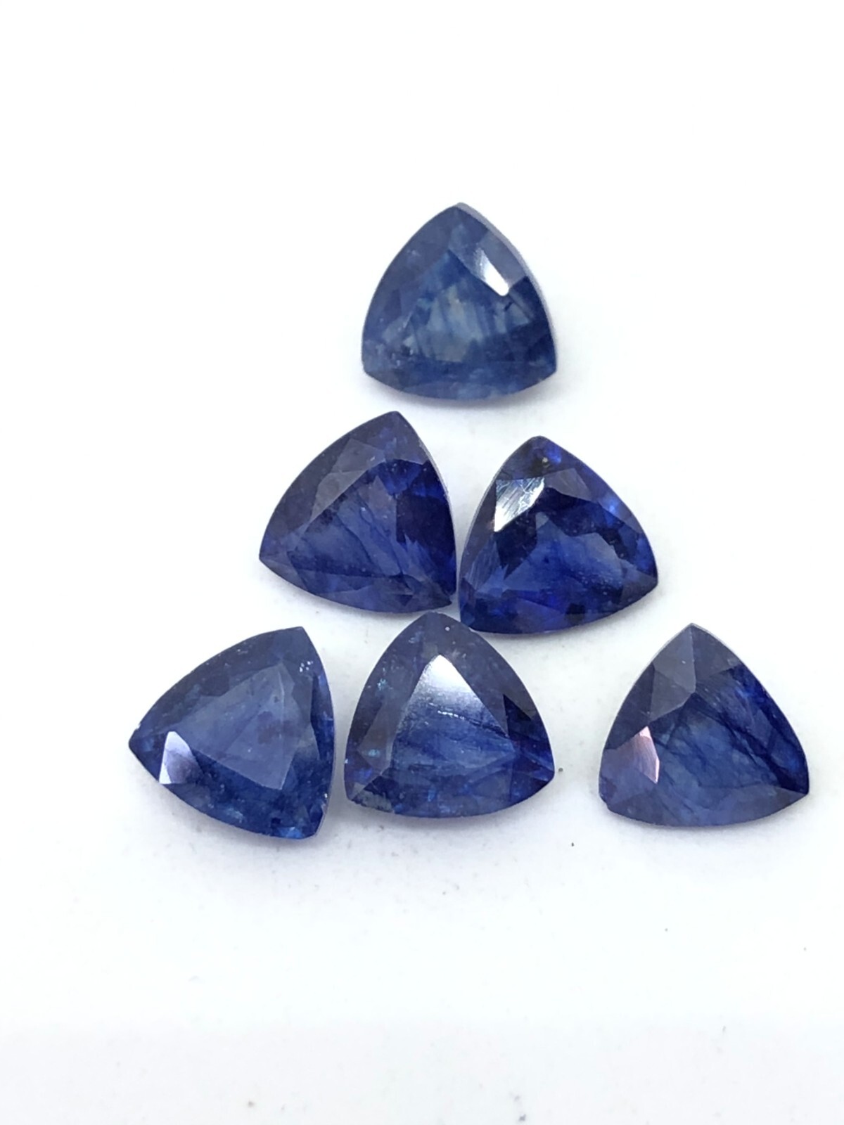 Blue Sapphire Trillion Size 3mm, 4mm, 5mm, 6mm, 7mm, 8mm, 9mm, 10mm, 11mm & 12mm