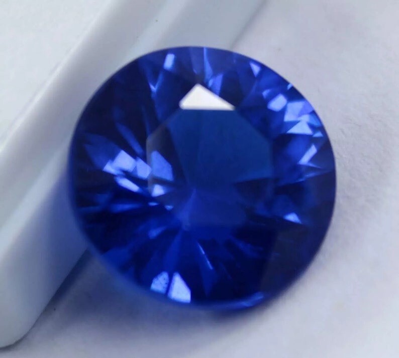 Flawless Natural Blue Tanzanite Round Cut Superb Certified 15 Ct Loose Gemstone