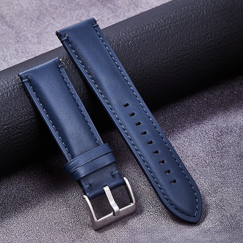 Cowhide Genuine Leather Watch Strap Soft Quick-release Band 20 22 24 for Fossil