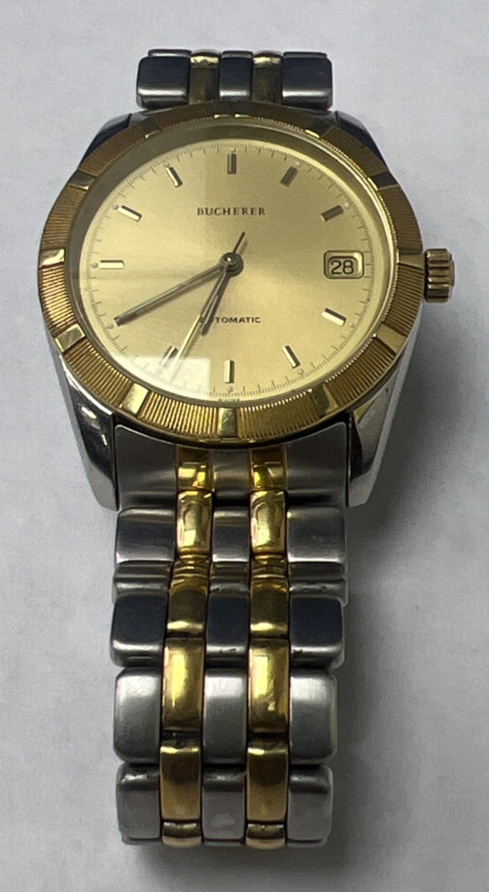 Vintage Bucherer- Automatic Gold/Steel – 2892.501.2 Mens 1990-1999