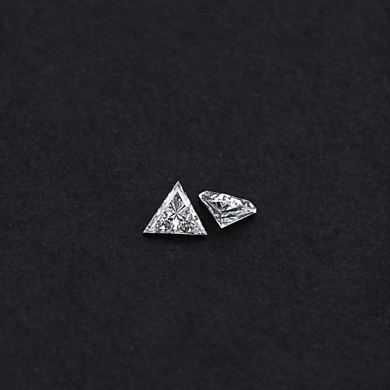 3x3mm Triangle D color Lab grown Diamond IF Clarity GIE Certified Loose Gemstone