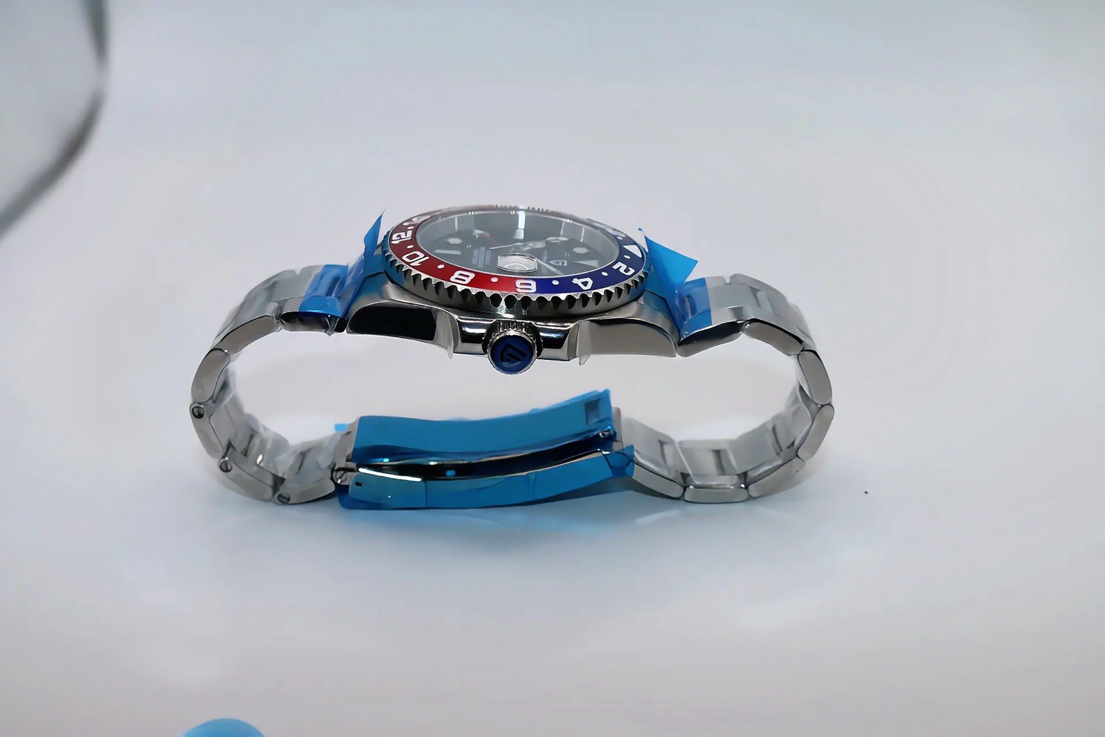 Fast Shipping! Men’s Pagani Design 40mm Pepsi Oyster GMT Watch.