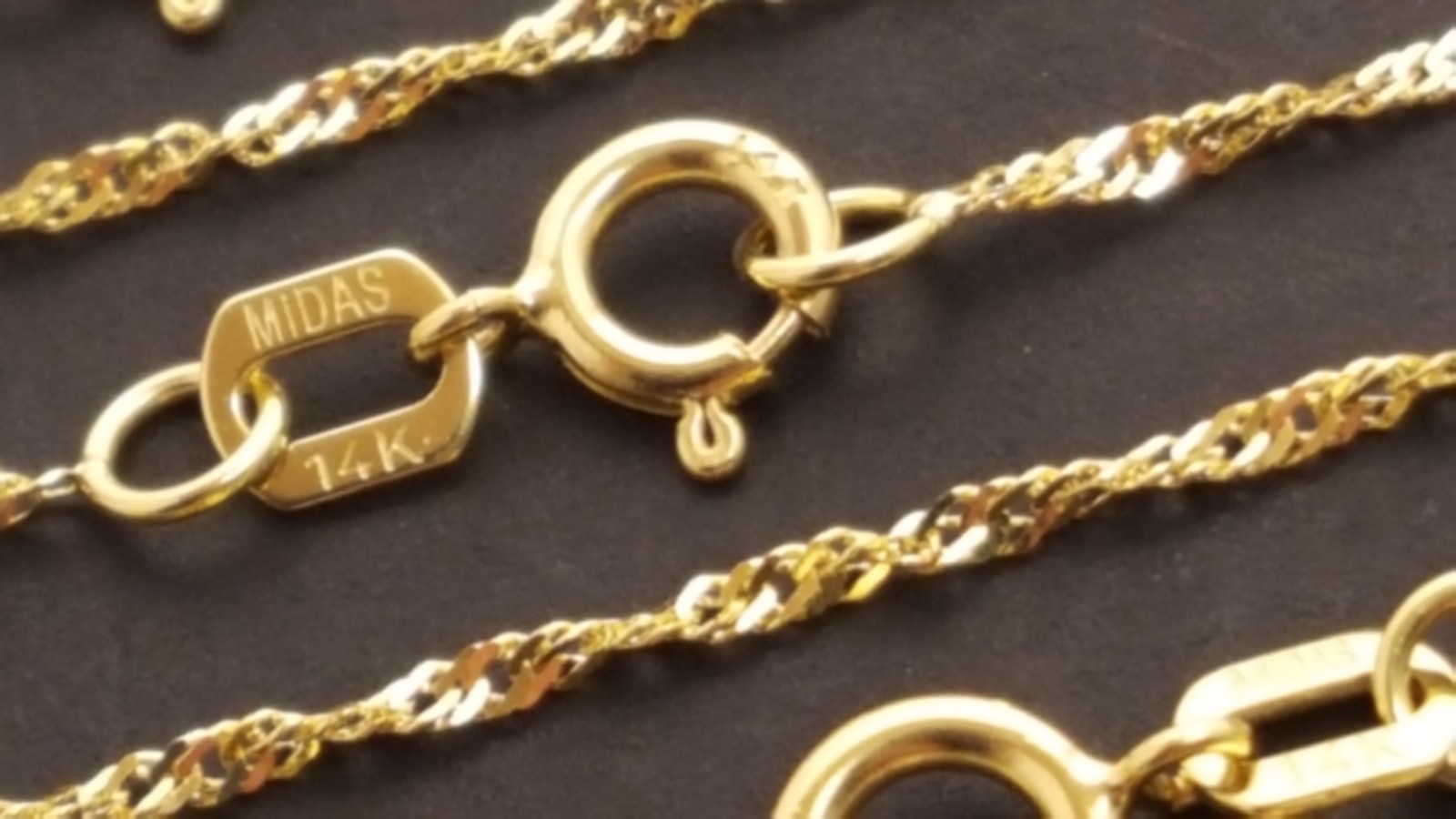 Singapore Chain 14 k Solid Yellow Gold 1.3 mm Diamond Cut Necklace 16″ – 24”
