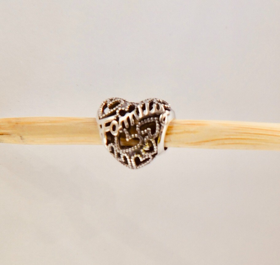 Authentic Pandora Charm, Family Heart, #798571C00