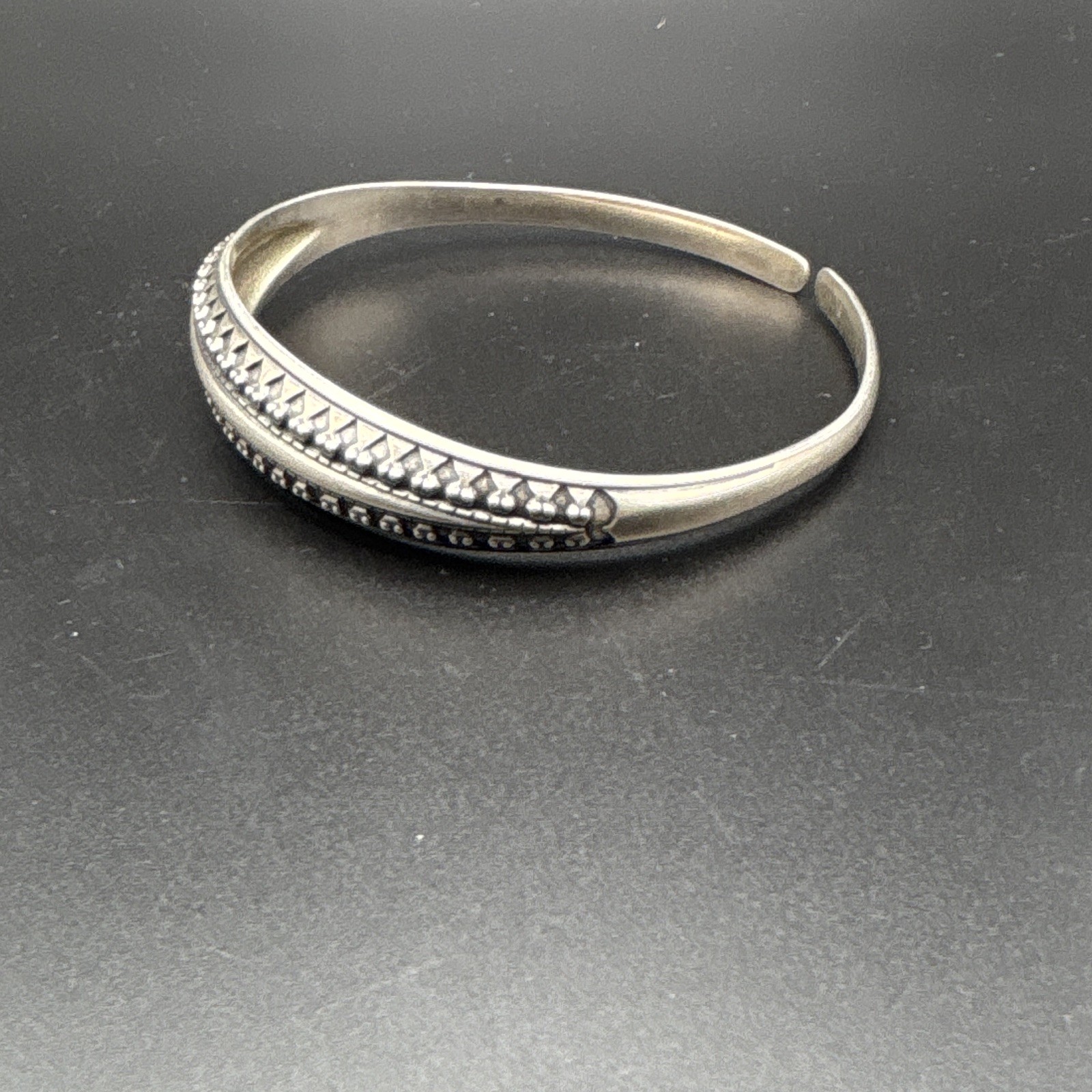 VTG David-Andersen Norway Sterling Silver Viking Saga Cuff Bangle Bracelet 41.7g