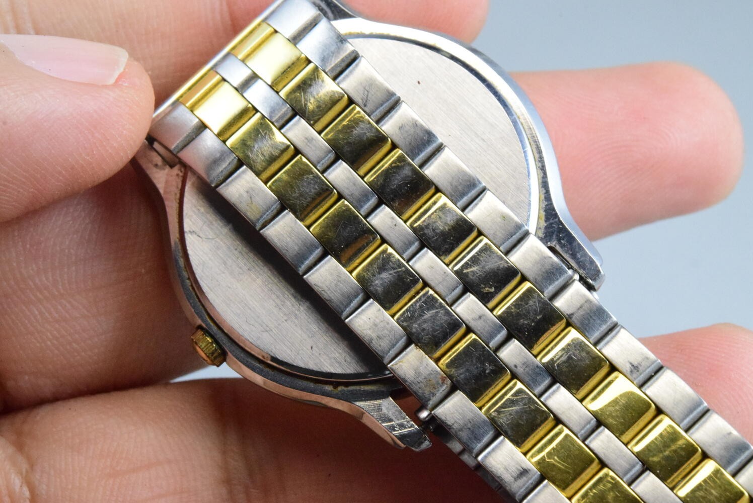 Vintage watch Seiko Contemporary Basic 5H23-7080 Week Date Men Quartz Round 35mm