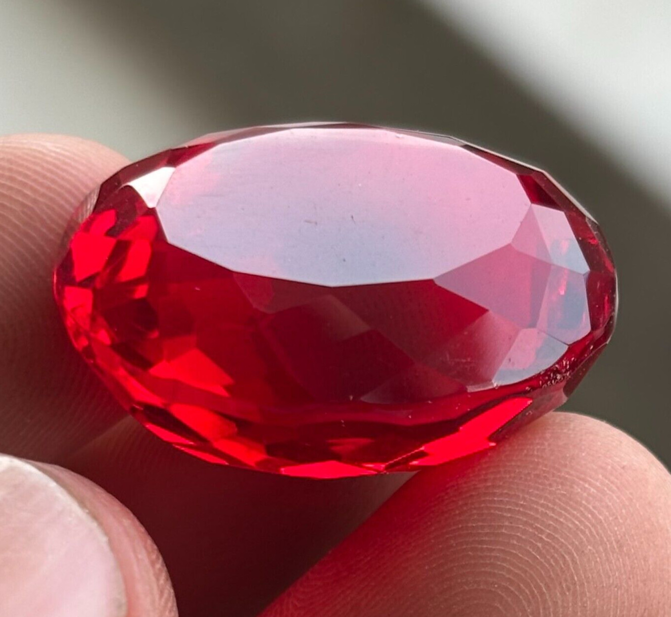 200 CT BIG SIZE Natural Certified Blood Red Ruby Oval Cut Loose Gemstone