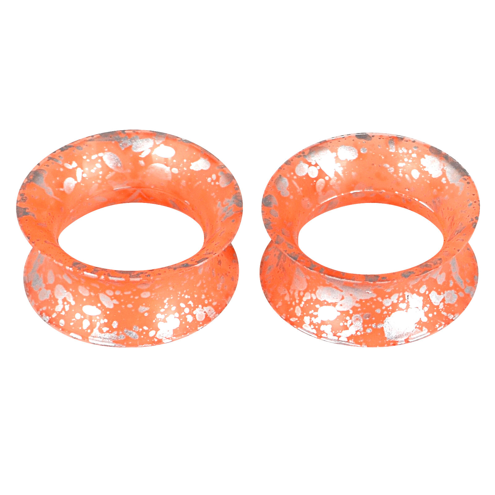 2pcs Soft Thin Silicone Ear Plugs Tunnels Ear Gauges Flexible Earlets 2g-3/4”
