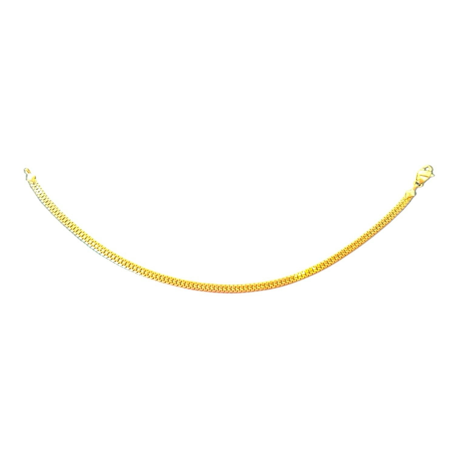 14k Solid Gold Vintage Italian Bracelet, 7”, 3g, 0.14oz. Unique Design.