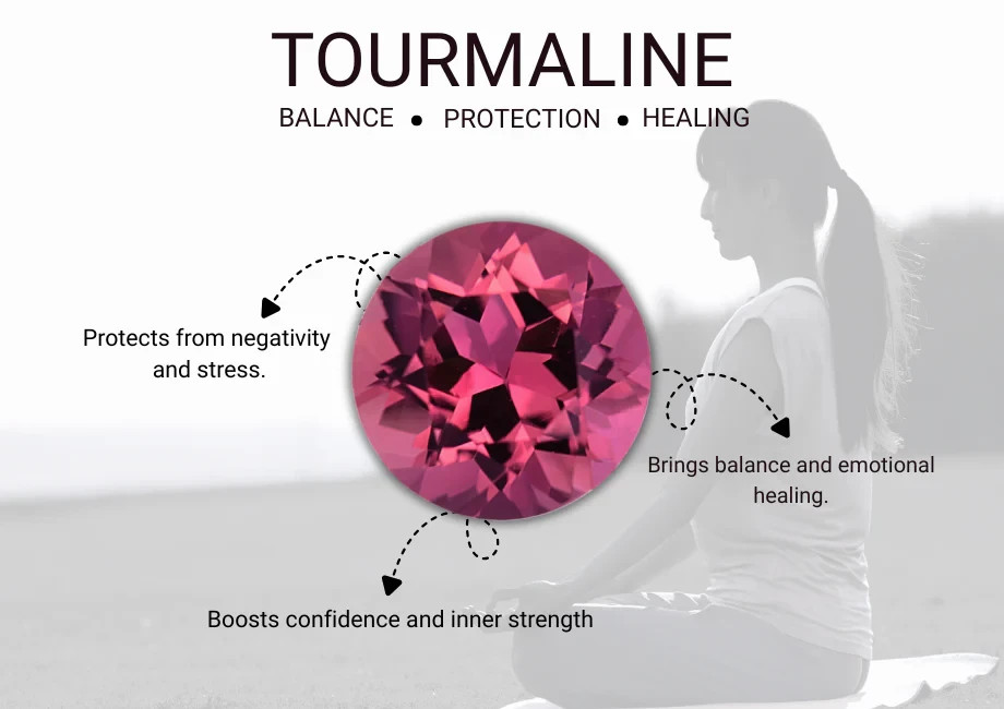 925 Sterling Silver Natural Multi Tourmaline Gemstone Woman Pendant NA-399