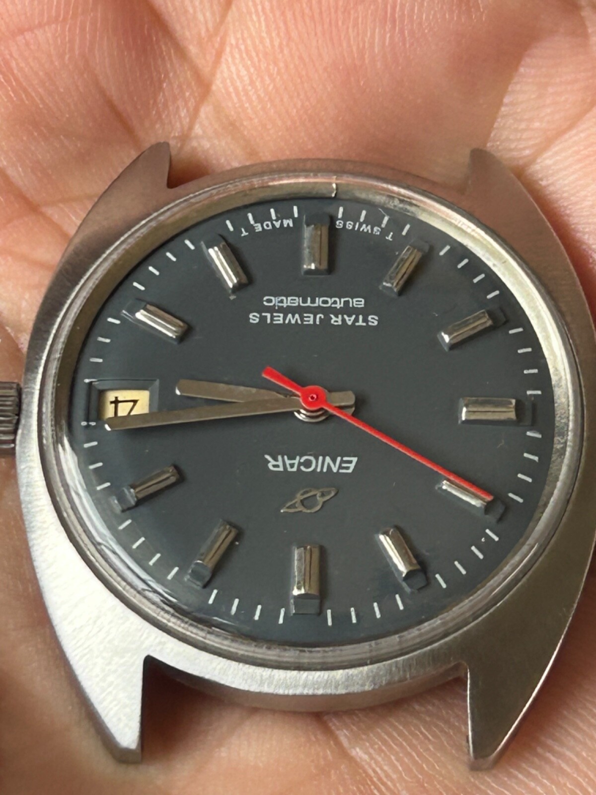 Enicar Star Jewels Automatic Stainless Steel 35mm Watch-Exc. Condition