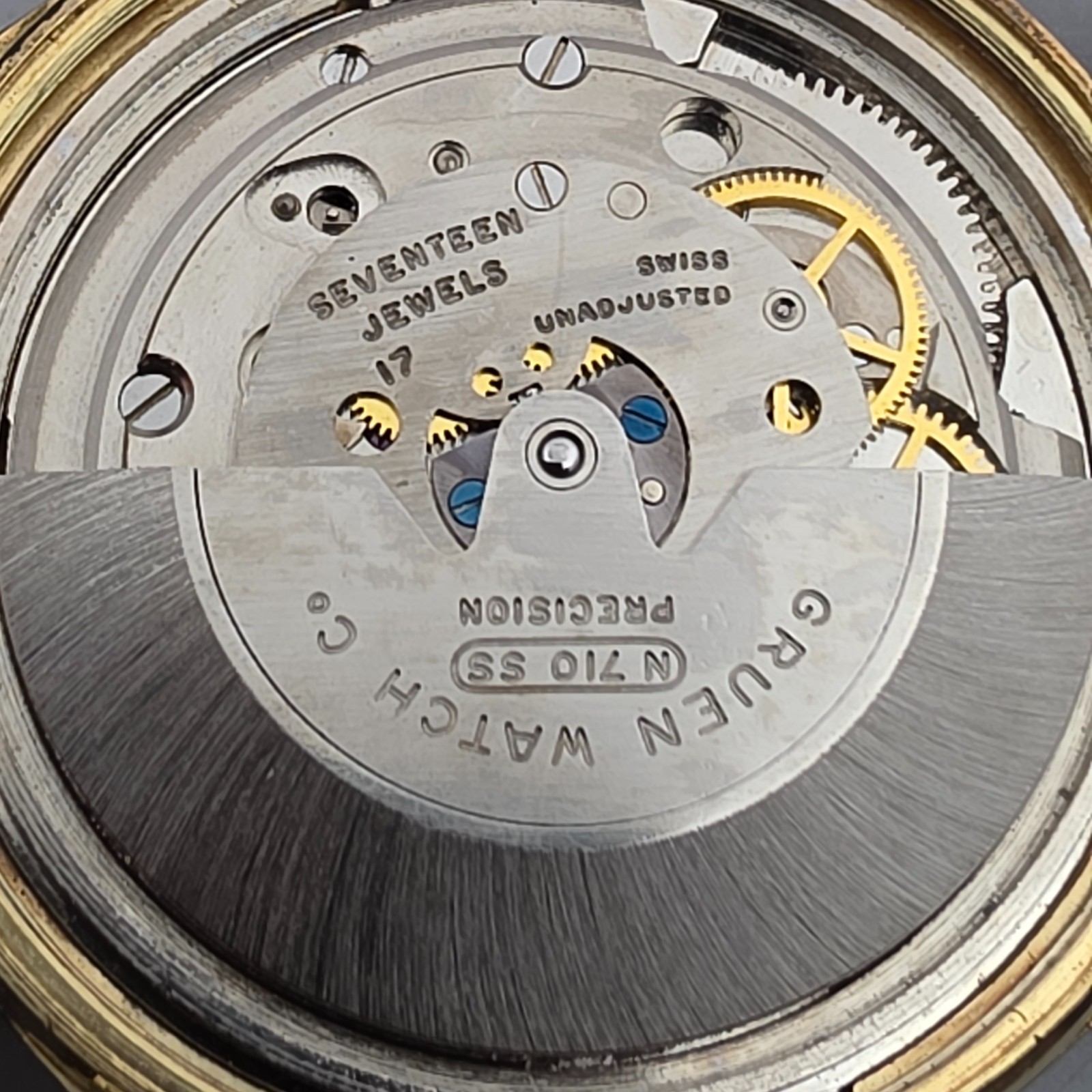 Vintage GRUEN men’s automatic watch N710SS SWISS 1960s