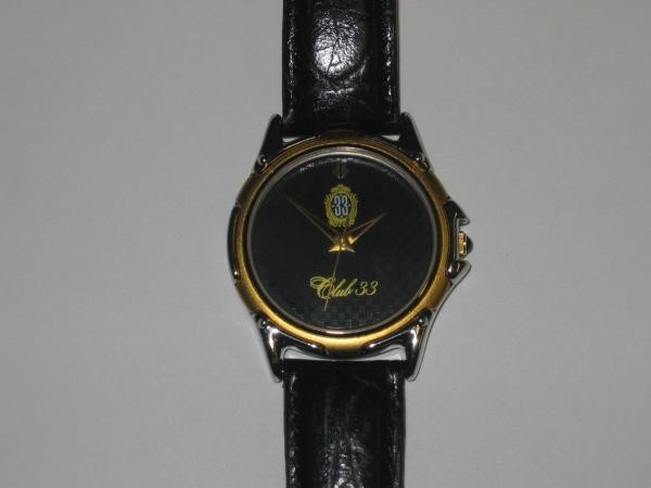 [B1Y] Disneyland Members Club 33 CLUB33 Limited Wristwatch [m9r]