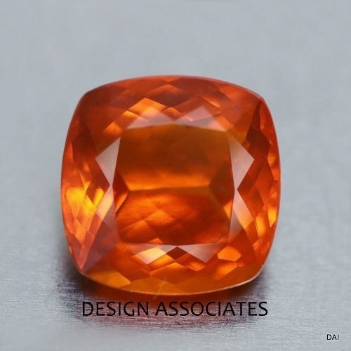 MEXICAN FIRE OPAL 4 MM CUSHION CUT ALL NATURAL BEAUTIFUL COLOR A-64