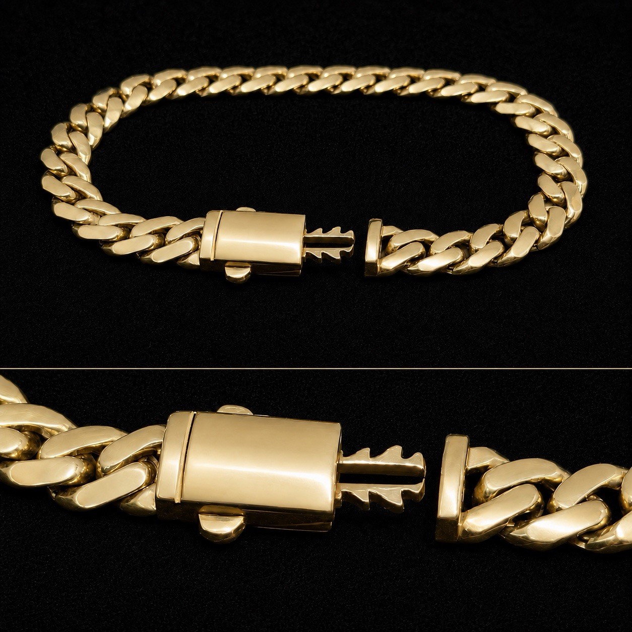 10k Small cuban link bracelet