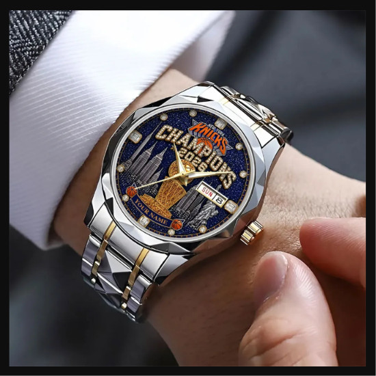 Personalized Knicks NBA Finals Champions 2026 Alloy Luxury Quartz Watch