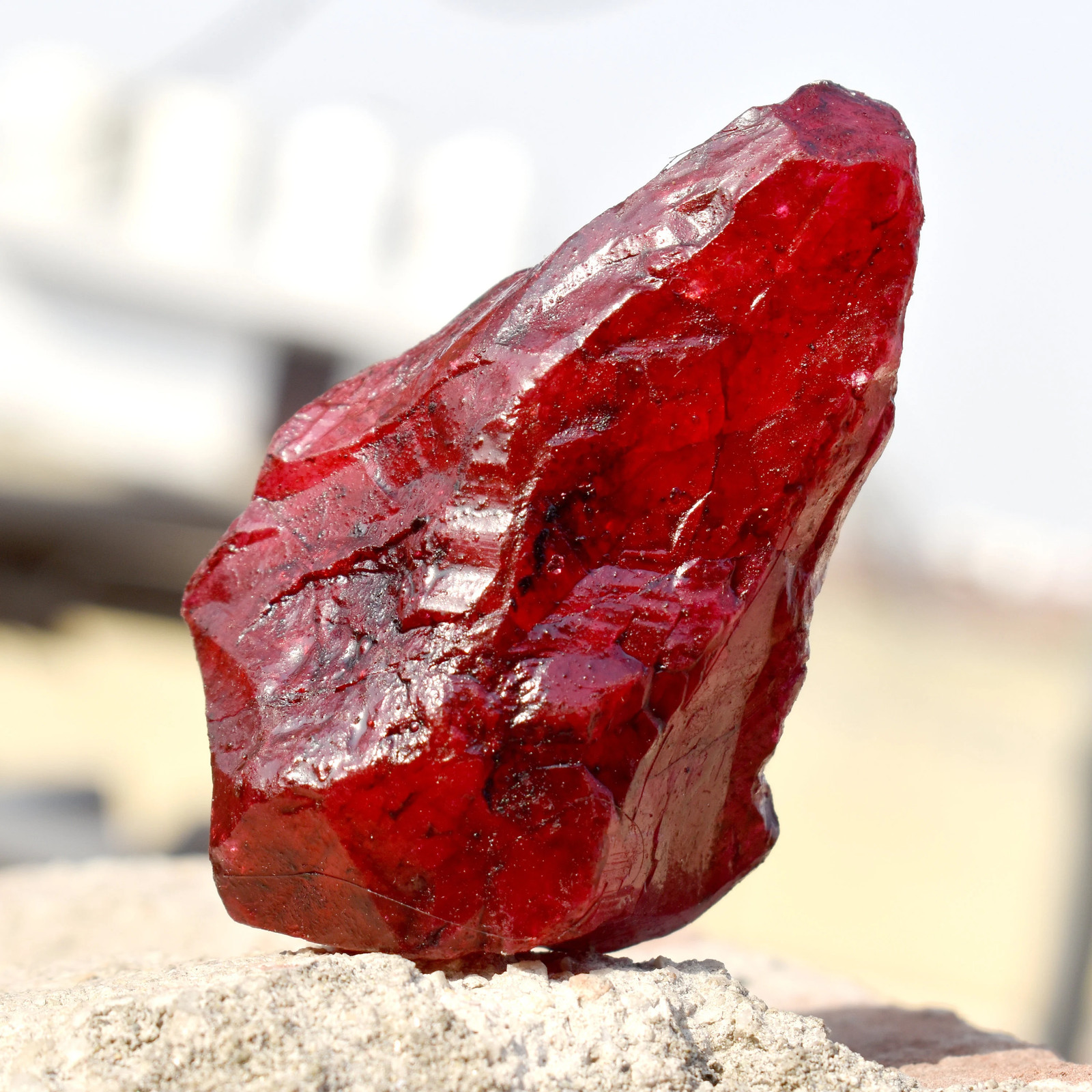 A+ Certified 999 Ct Natural Uncut Red Ruby Rough Gemstone Best Gift For Mom