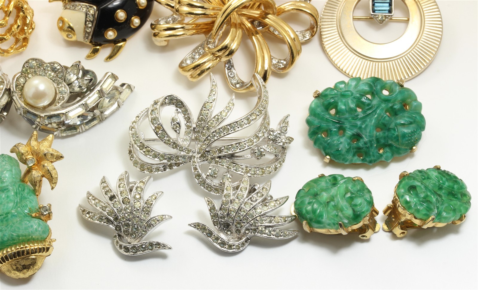 Vintage 20 Pc High End Designer Costume Jewelry Lot Jomaz Boucher Kramer Panetta