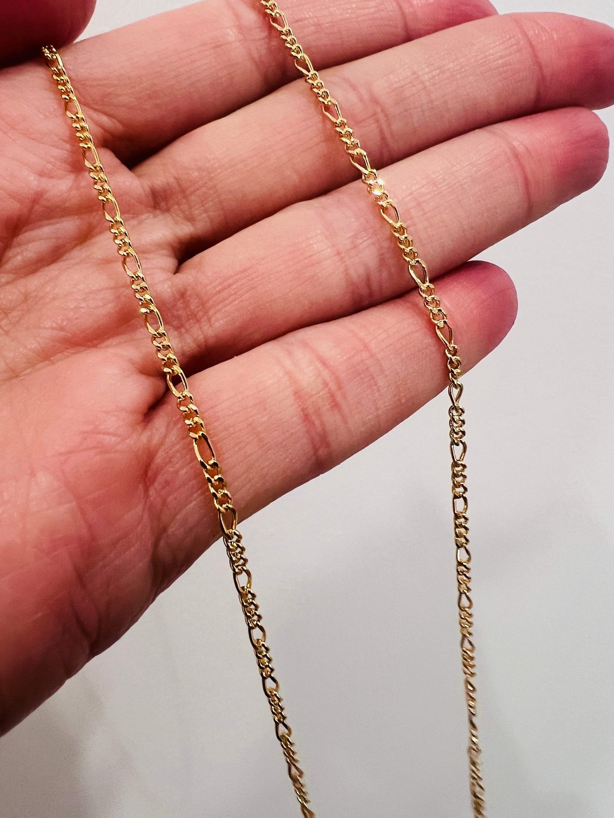 Gold Filled Figaro Chain | 1mm Width | 18–24 Inch Length