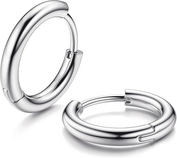 10Pairs Titanium Earrings Stainless 8mm, 10mm, 12mm, 14mm,16mm, sliver,glod