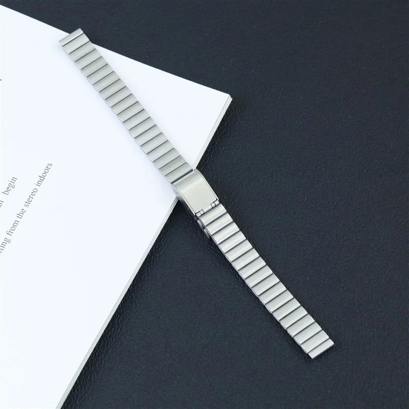 10 12 14 16 18 20mm Strap Watch Band Piece Bracelet Stainless Steel Fold Buckle