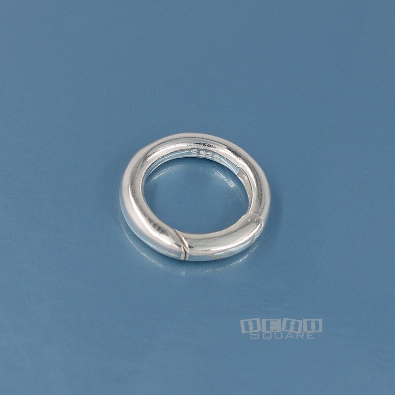 Sterling Silver Round Donut Ring Link Connector Clasp 13mm (13.4mm/0.53″) #44058