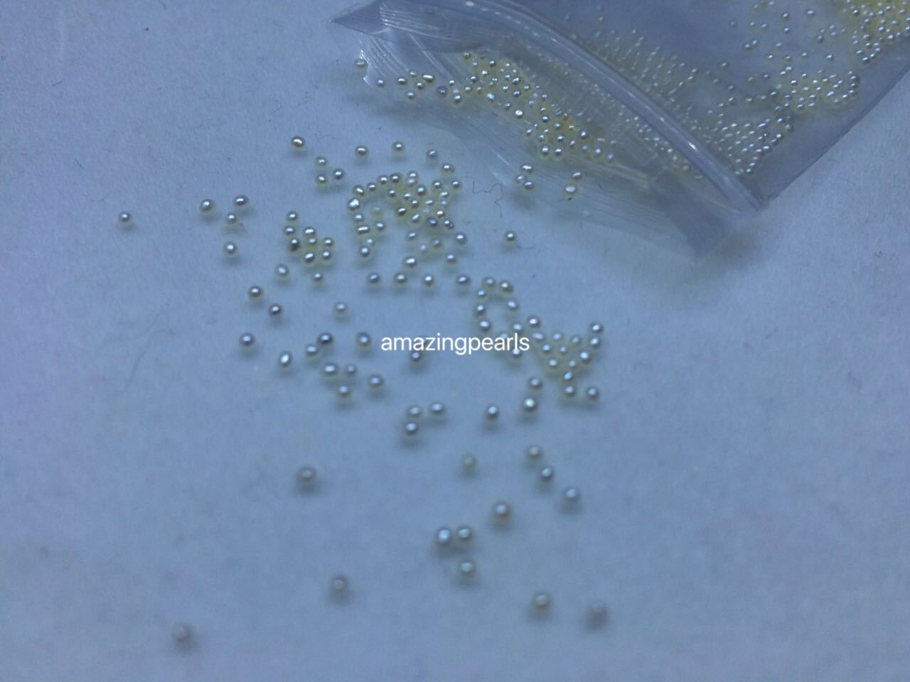 Rare White 0.8-1.5mm Small Tiny Round Fresh Water Pearl Loose Beads Undrilled
