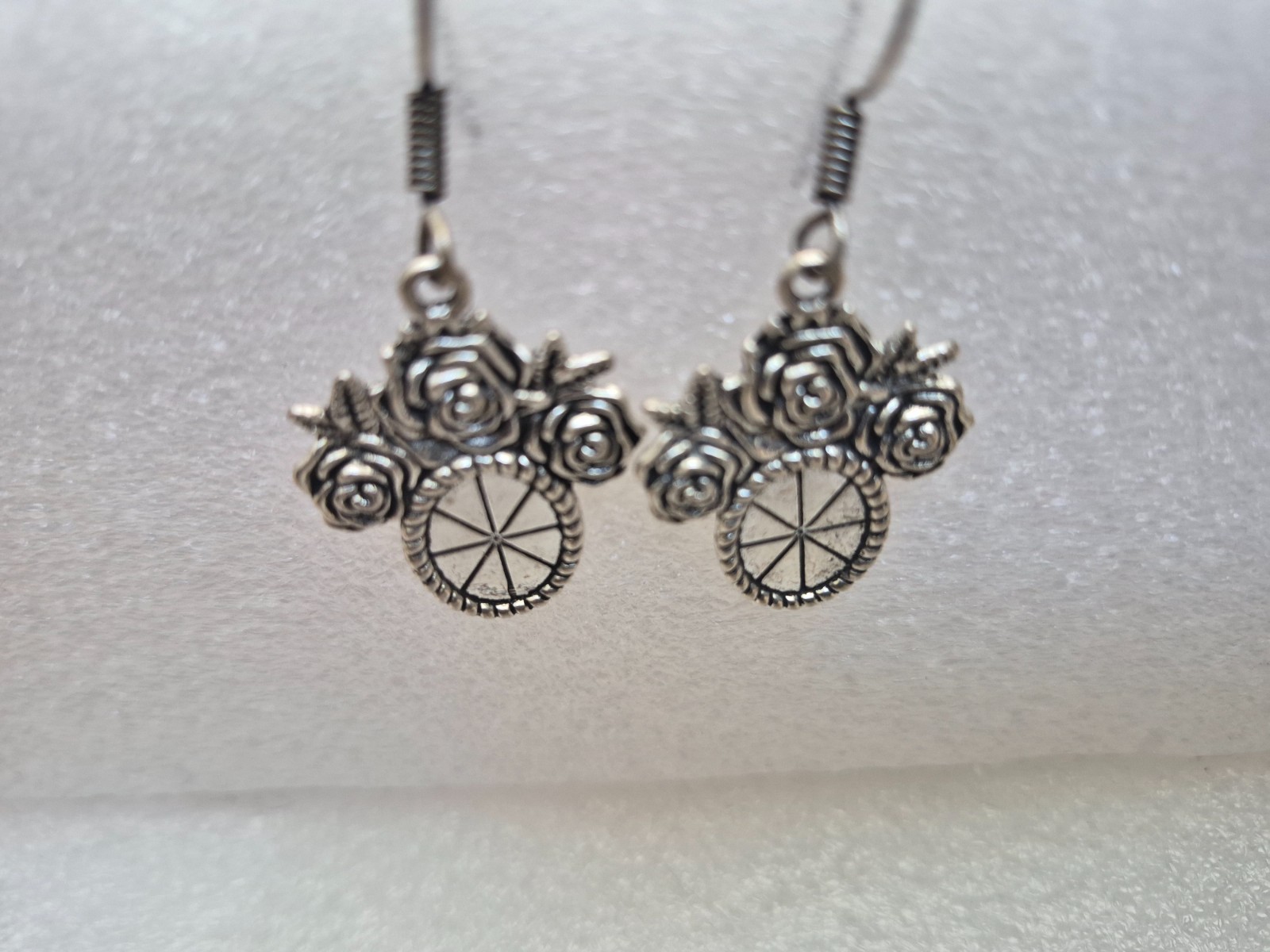 Silver tone Dangle/Drop Hook Earrings