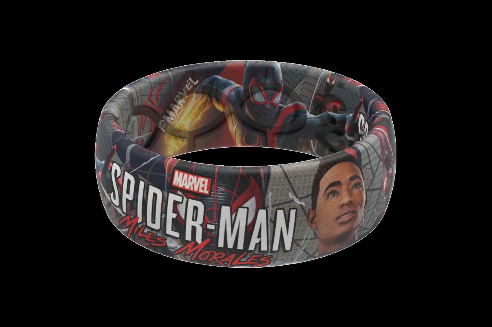 Marvel Groove Life “Spider-Man Miles Morales” Silicone Ring Size 9